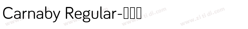Carnaby Regular字体转换